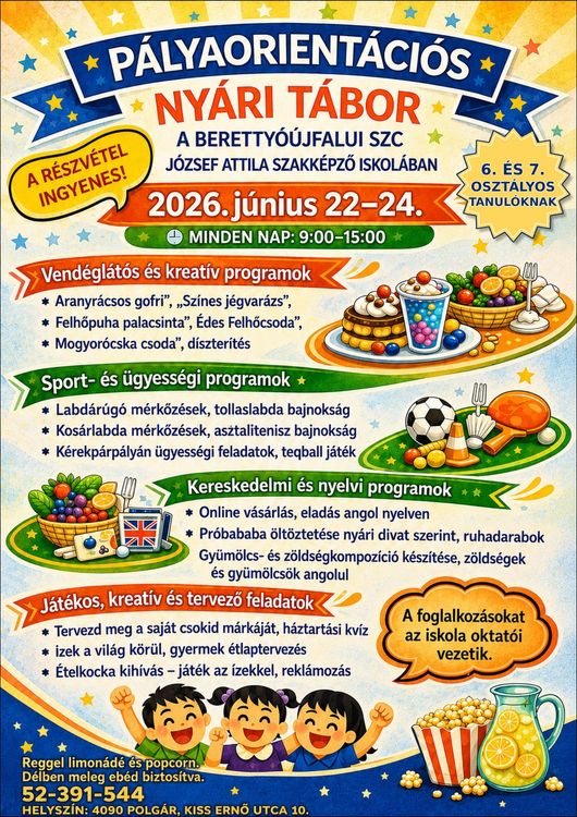 Pályaorientációs nyári tábor