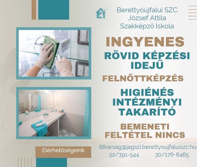 Higiénés intézményi takarító képzés