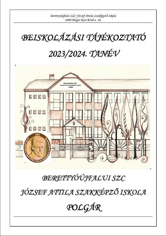 Beiskolázási tájékoztató 2023/2024. tanév