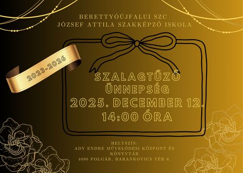 Szalagtűző ünnepség