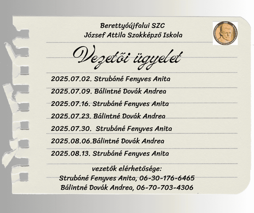 Vezetői ügyelet
